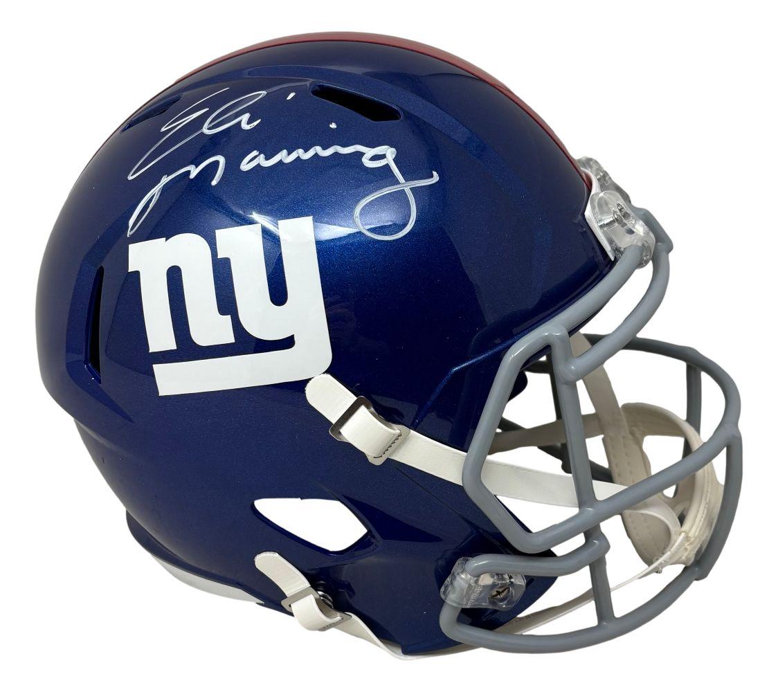 Eli Manning Signed Giants Full-Size Speed Helmet (Fanatics) at PristineAuction.com Eli Manning Signed Giants Full-Size Speed Helmet (Fanatics) at PristineAuction.com