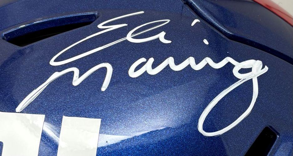 Eli Manning Signed Giants Full-Size Authentic On-Field Speedflex Helmet (Fanatics) at PristineAuction.com Eli Manning Signed Giants Full-Size Authentic On-Field Speedflex Helmet (Fanatics) at PristineAuction.com