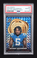 Anthony Richardson 2023 Panini Zenith Zeal Of Approval Blue #26 RC (PSA 10) at PristineAuction.com