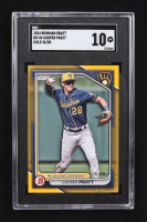 Cooper Pratt 2024 Bowman Draft Gold #BD-84 RC #36/50 (SGC 10) at PristineAuction.com