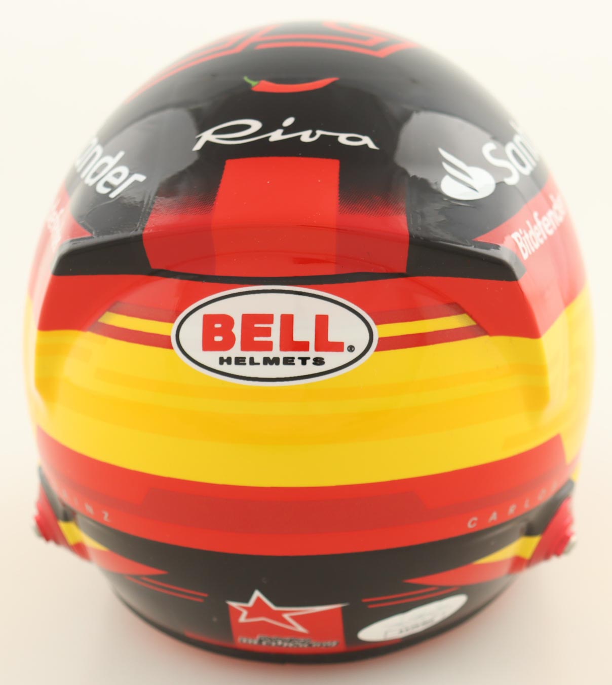 Carlos Sainz Jr. Signed Ferrari Mini Helmet (JSA) at PristineAuction.com Carlos Sainz Jr. Signed Ferrari Mini Helmet (JSA) at PristineAuction.com