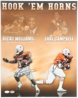 Ricky Williams & Earl Campbell Signed Texas Longhorns 16x20 Photo (JSA) at PristineAuction.com