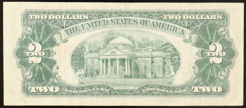 1953-B United States $2 Two Dollar Legal Tender Note - Red Seal at PristineAuction.com 1953-B United States $2 Two Dollar Legal Tender Note - Red Seal at PristineAuction.com