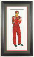 Sam Bass Signed NASCAR LE "Jr." Custom Framed Lithograph Display (Beckett) at PristineAuction.com