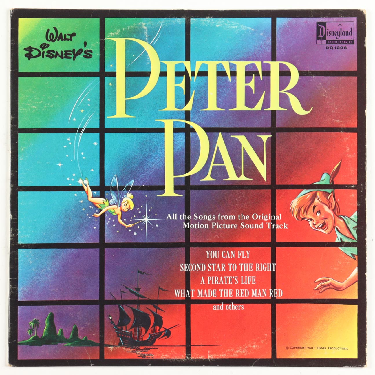 Walt Disney's 1963 "Peter Pan" Vinyl Record with Full Original Sleeve & Record Disc at PristineAuction.com Walt Disney's 1963 "Peter Pan" Vinyl Record with Full Original Sleeve & Record Disc at PristineAuction.com