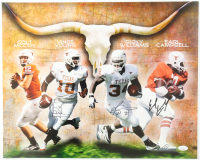 Vince Young, Ricky Williams & Earl Campbell Signed Texas Longhorns 16x20 Photo (JSA) at PristineAuction.com