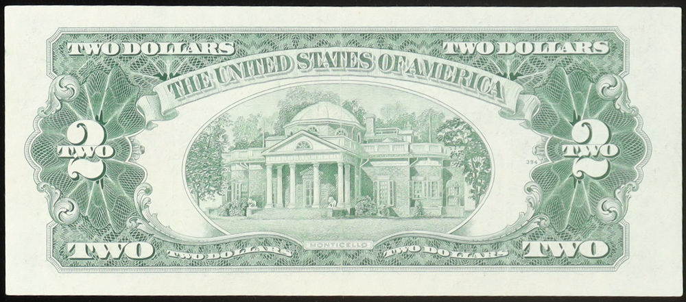 1953-B United States $2 Two Dollar Legal Tender Note - Red Seal at PristineAuction.com 1953-B United States $2 Two Dollar Legal Tender Note - Red Seal at PristineAuction.com