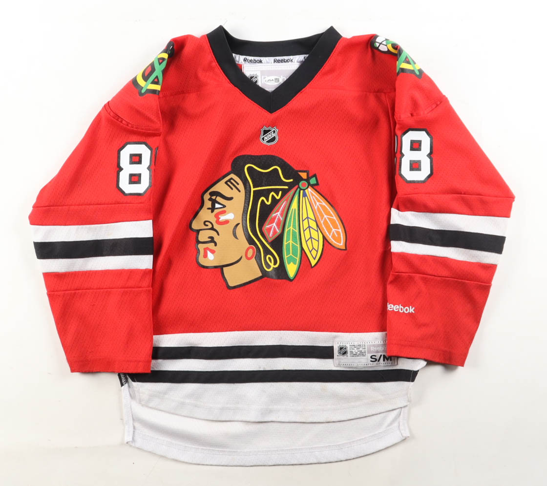 Patrick Kane Signed Blackhawks Reebok Authentic Youth Jersey (JSA) at PristineAuction.com Patrick Kane Signed Blackhawks Reebok Authentic Youth Jersey (JSA) at PristineAuction.com
