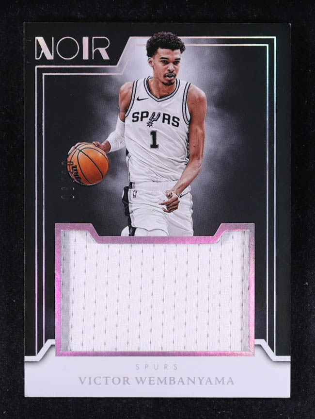 Victor Wembanyama 2024-25 Panini Noir Jumbo Material International #12 #06/20 at PristineAuction.com Victor Wembanyama 2024-25 Panini Noir Jumbo Material International #12 #06/20 at PristineAuction.com