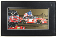 Sam Bass Signed NASCAR LE "Dale Earnhardt Jr." Custom Shadowbox Mixed Media Display (Beckett) at PristineAuction.com