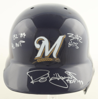 Robin Yount Signed Brewers Full-Size Batting Helmet with Multiple Career Stat Inscriptions (Beckett) at PristineAuction.com