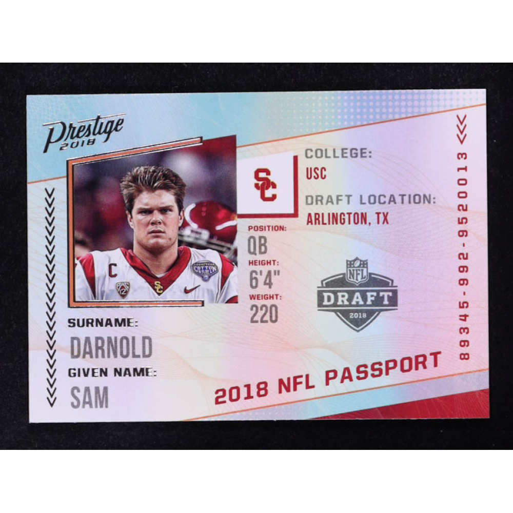 Sam Darnold 2018 Prestige NFL Passport #1 RC | Pristine Auction