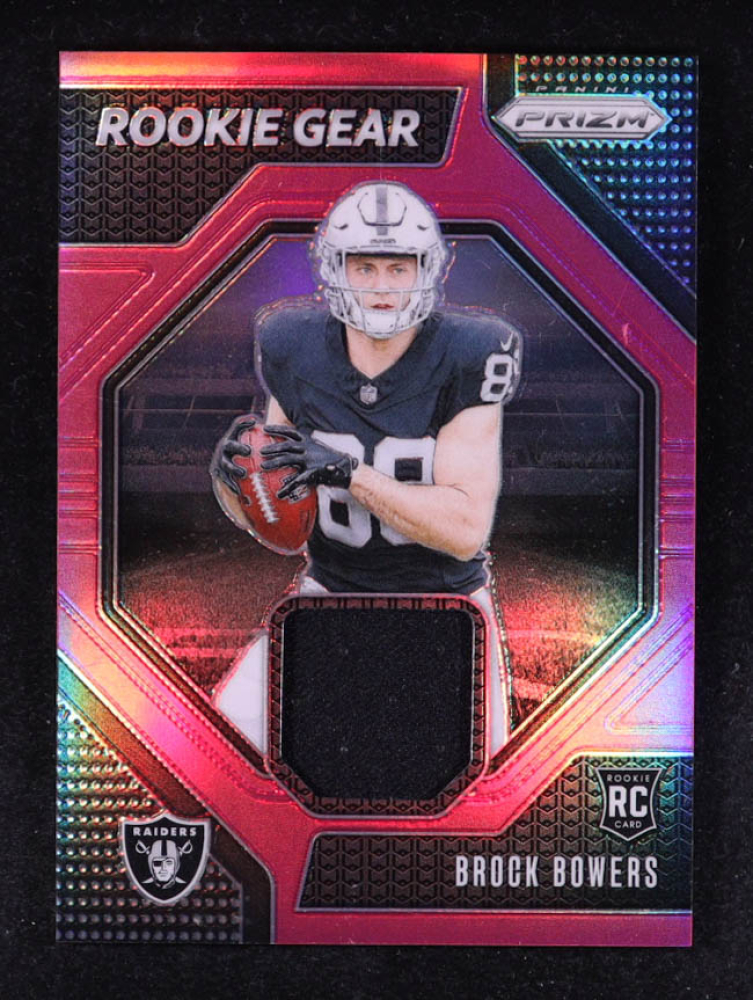 Brock Bowers 2024 Panini Prizm Rookie Gear Pink #3 RC