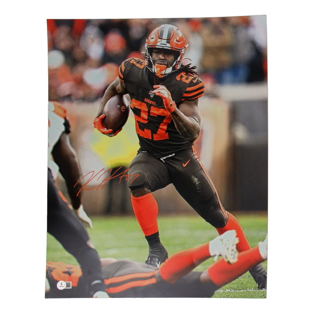 Kareem Hunt Signed Browns 16x20 Photo (Beckett) at PristineAuction.com Kareem Hunt Signed Browns 16x20 Photo (Beckett) at PristineAuction.com