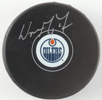 Wayne Gretzky Signed Oilers Logo Hockey Puck (Gretzky) at PristineAuction.com