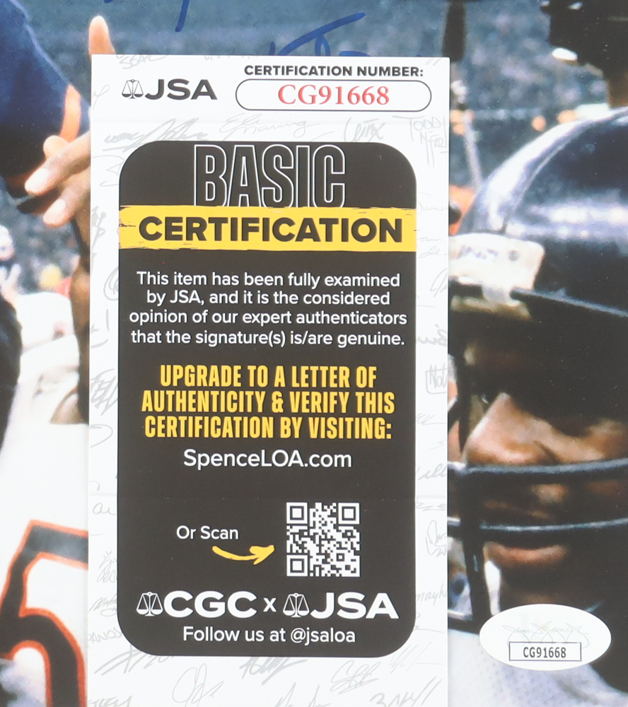 "Super Bowl XX" 11x14 Photo Signed By (17) With Dan Hampton, Mike Singletary, Matt Suhey, Tom Thayer (JSA) at PristineAuction.com "Super Bowl XX" 11x14 Photo Signed By (17) With Dan Hampton, Mike Singletary, Matt Suhey, Tom Thayer (JSA) at PristineAuction.com