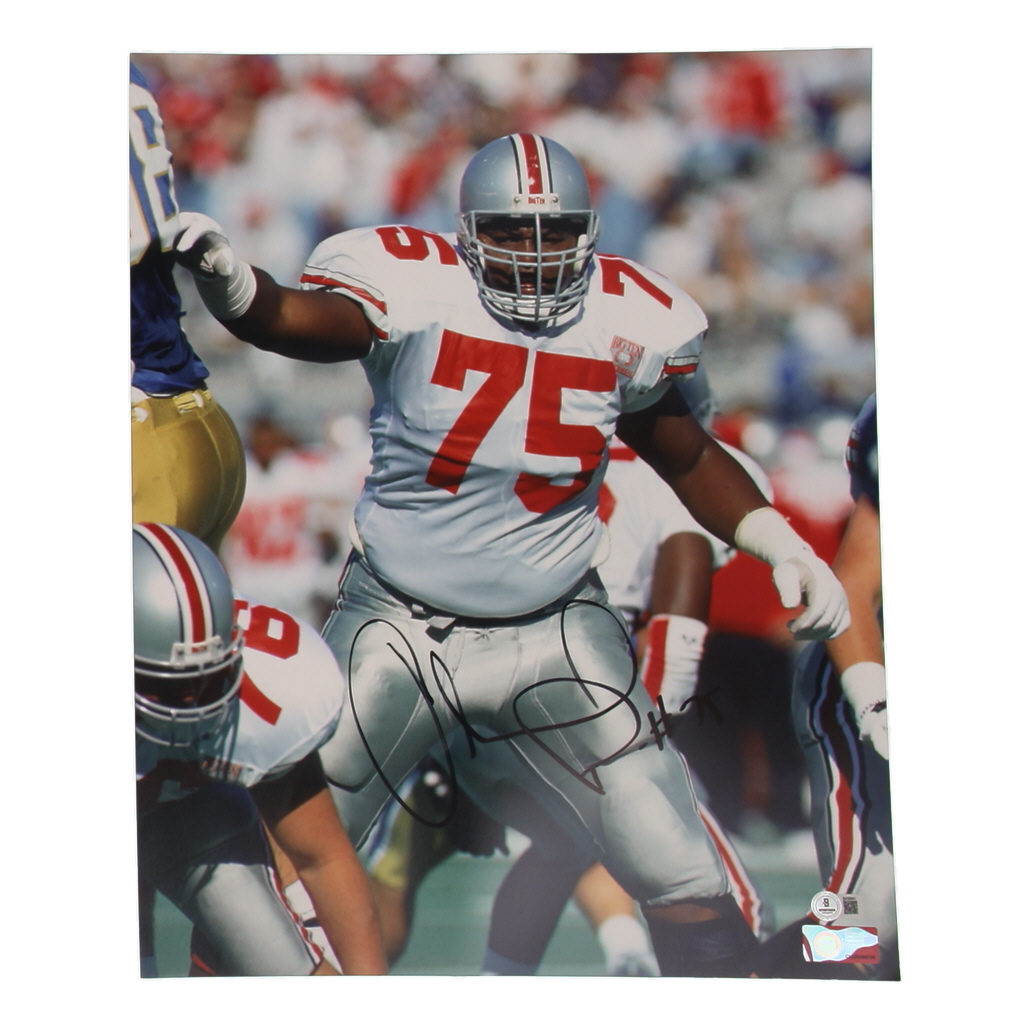 Orlando Pace Signed Ohio State Buckeyes 16x20 Photo (Beckett) at PristineAuction.com Orlando Pace Signed Ohio State Buckeyes 16x20 Photo (Beckett) at PristineAuction.com