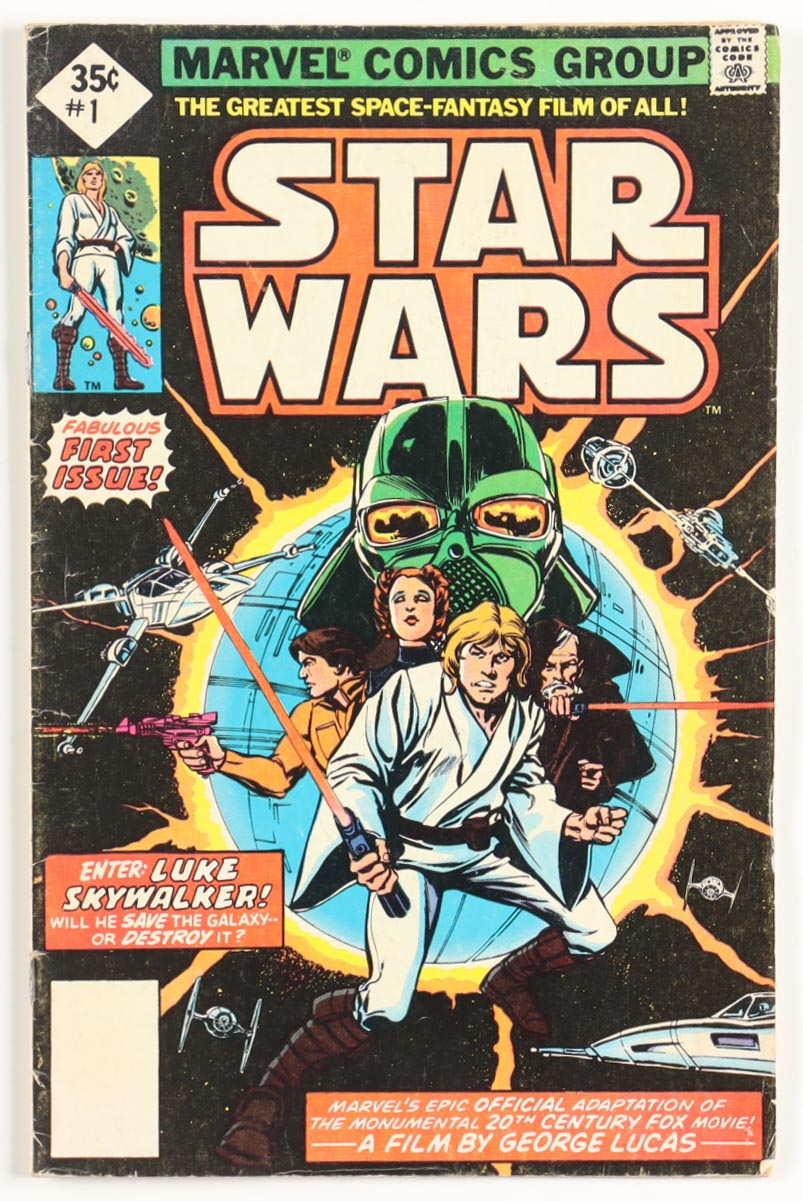 1977 "STAR WARS" Issue #1 Marvel Comic Book at PristineAuction.com 1977 "STAR WARS" Issue #1 Marvel Comic Book at PristineAuction.com