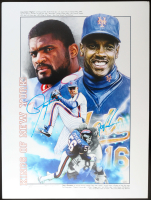 Lawrence Taylor & Dwight "Doc" Gooden Signed LE 18x24 "Kings Of New York" Lithograph Art Print (JSA) at PristineAuction.com