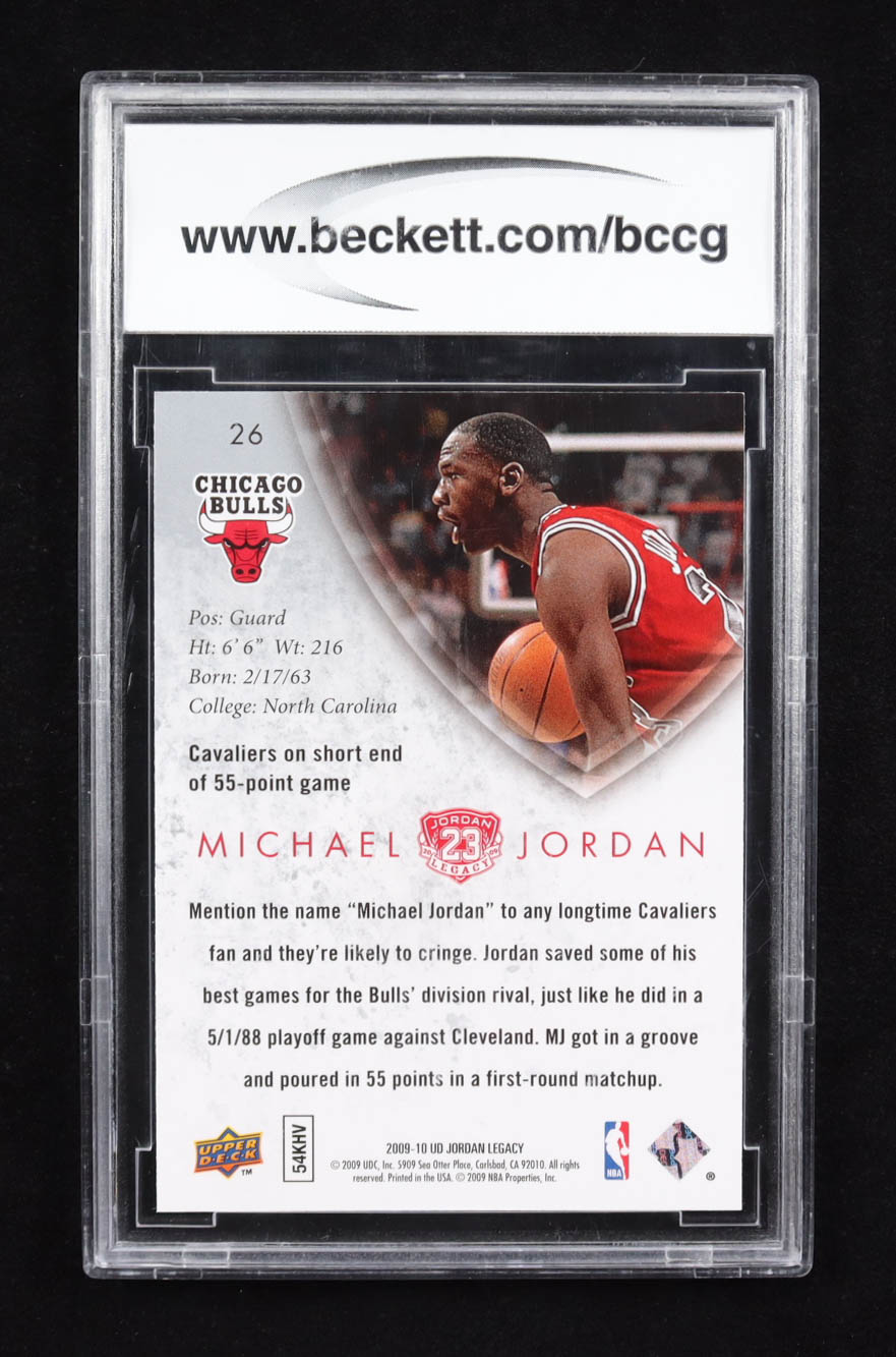 Michael Jordan 2009 Upper Deck MJ Legacy Collection Gold #26 (PSA 10) at PristineAuction.com Michael Jordan 2009 Upper Deck MJ Legacy Collection Gold #26 (PSA 10) at PristineAuction.com