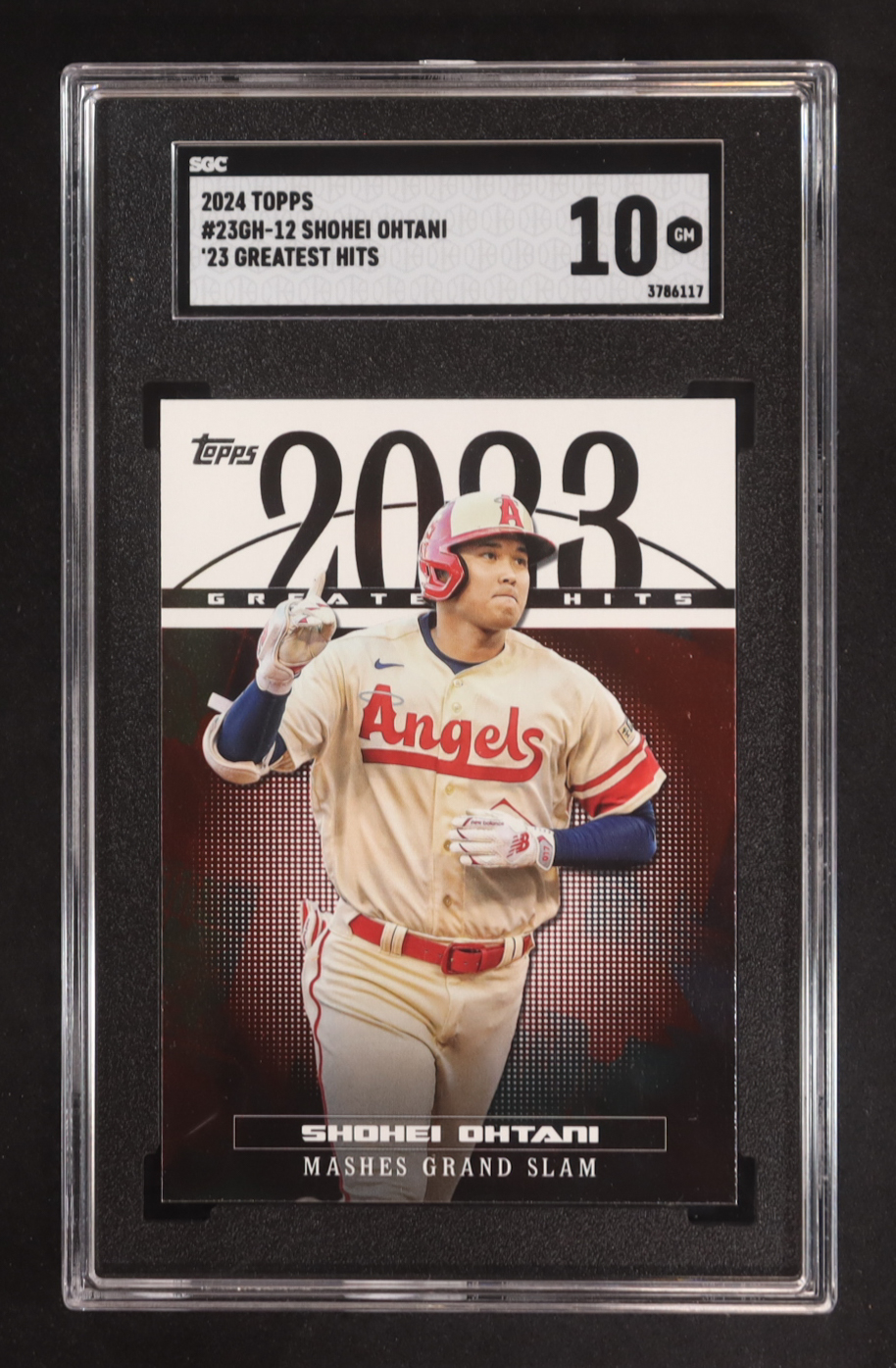 Shohei Ohtani 2024 Topps '23 Greatest Hits #23GH12 (SGC 10) at PristineAuction.com Shohei Ohtani 2024 Topps '23 Greatest Hits #23GH12 (SGC 10) at PristineAuction.com