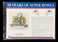 2016 Super Bowl L Commemorative Patch Display at PristineAuction.com