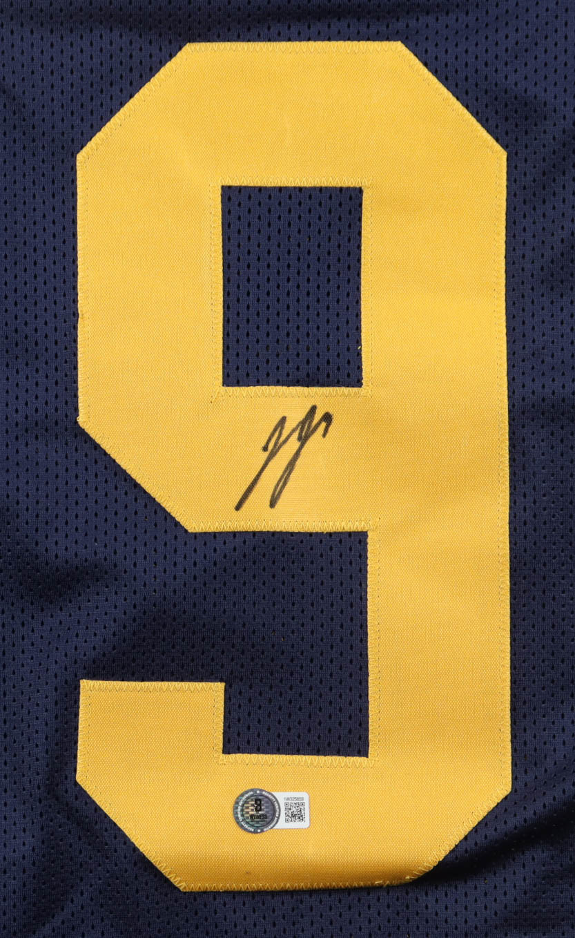 J.J. McCarthy Signed Career Highlight Stat Jersey (Beckett) at PristineAuction.com J.J. McCarthy Signed Career Highlight Stat Jersey (Beckett) at PristineAuction.com