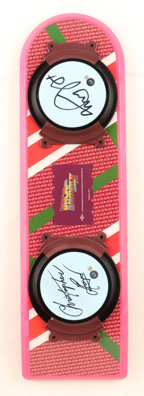 Michael J. Fox & Christopher Lloyd Signed "Back To The Future Part II" Full-Size Hover Board (2x Beckett) at PristineAuction.com Michael J. Fox & Christopher Lloyd Signed "Back To The Future Part II" Full-Size Hover Board (2x Beckett) at PristineAuction.com