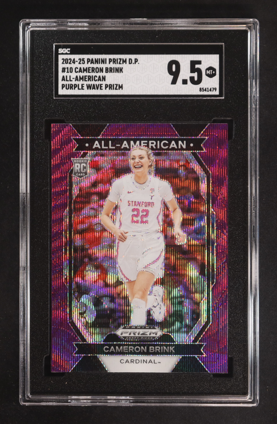 Cameron Brink 2024-25 Panini Prizm Draft Picks All-American Prizms Purple Wave #10 RC (SGC 9.5) at PristineAuction.com Cameron Brink 2024-25 Panini Prizm Draft Picks All-American Prizms Purple Wave #10 RC (SGC 9.5) at PristineAuction.com