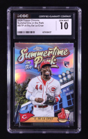 Elly De La Cruz 2024 Topps Chrome Summertime in the Park #SITP4 RC (CGC 10) at PristineAuction.com