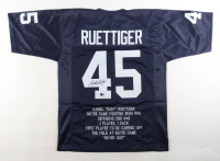Rudy Ruettiger Signed Career Highlight Stat Jersey (Beckett) at PristineAuction.com