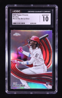 Elly De La Cruz 2024 Topps Chrome Strokes #S22 RC (CGC 10) at PristineAuction.com