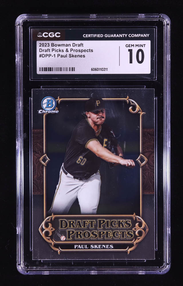 Paul Skenes 2023 Bowman Chrome Draft Draft Picks and Prospects #DPP1 RC (CGC 10) at PristineAuction.com Paul Skenes 2023 Bowman Chrome Draft Draft Picks and Prospects #DPP1 RC (CGC 10) at PristineAuction.com