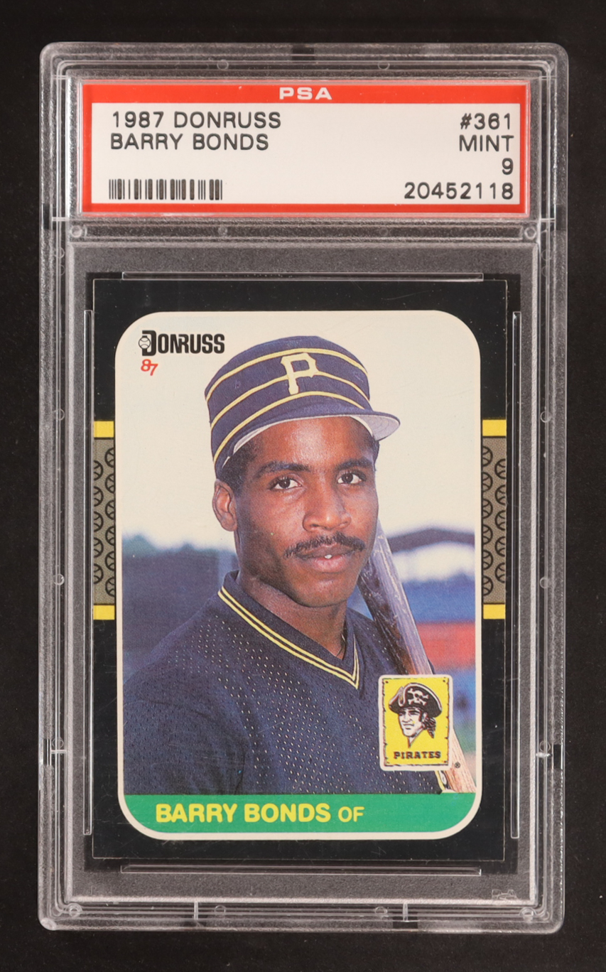 Barry Bonds 1987 Donruss #361 RC (PSA 9) at PristineAuction.com Barry Bonds 1987 Donruss #361 RC (PSA 9) at PristineAuction.com
