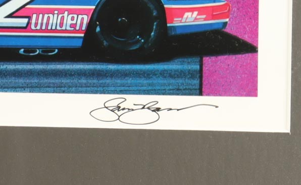 Sam Bass Signed NASCAR LE "Leaders of the Pack" Custom Framed Art Print Display (Beckett) at PristineAuction.com Sam Bass Signed NASCAR LE "Leaders of the Pack" Custom Framed Art Print Display (Beckett) at PristineAuction.com