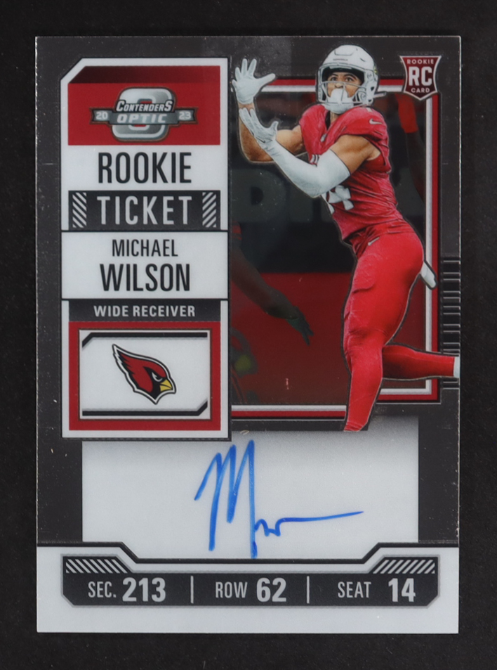 Michael Wilson 2023 Panini Contenders Optic Autographs #126 RC at PristineAuction.com Michael Wilson 2023 Panini Contenders Optic Autographs #126 RC at PristineAuction.com