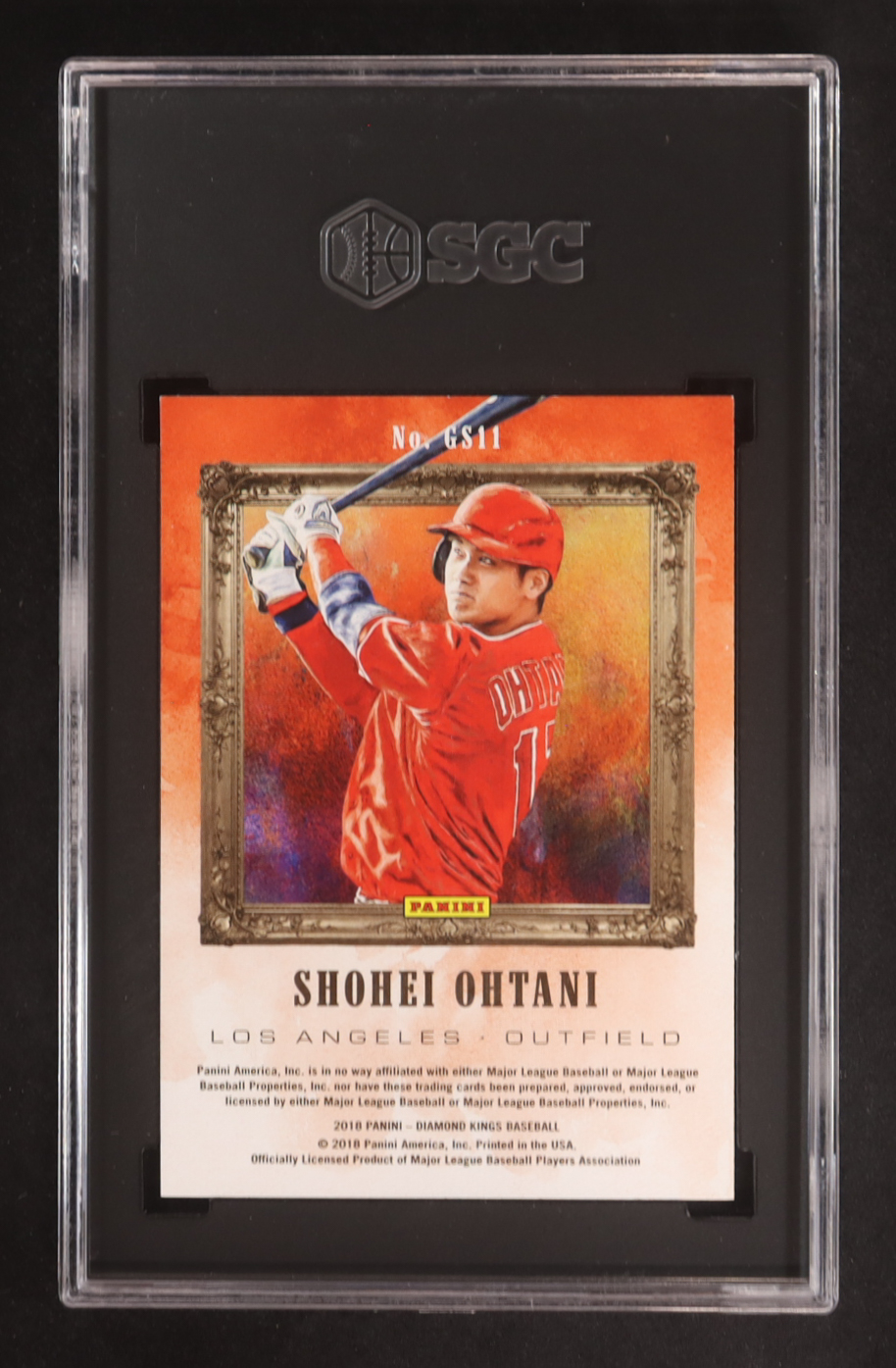 Shohei Ohtani 2018 Diamond Kings Gallery of Stars #11 RC (SGC 10) at PristineAuction.com Shohei Ohtani 2018 Diamond Kings Gallery of Stars #11 RC (SGC 10) at PristineAuction.com