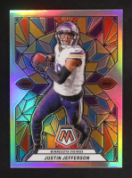 Justin Jefferson 2024 Panini Mosaic Stained Glass #11 at PristineAuction.com