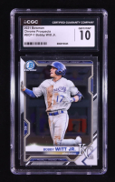 2021 Bowman Chrome Prospects #BCP1 Bobby Witt Jr. RC (CGC 10) at PristineAuction.com