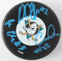 Jane Plank, Danny Tamberelli & Garette Henson Signed "The Mighty Ducks" Hockey Puck (Beckett) at PristineAuction.com