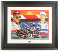 Sam Bass Signed NASCAR LE "Rising Son" Custom Framed Art Print Display (Beckett) at PristineAuction.com