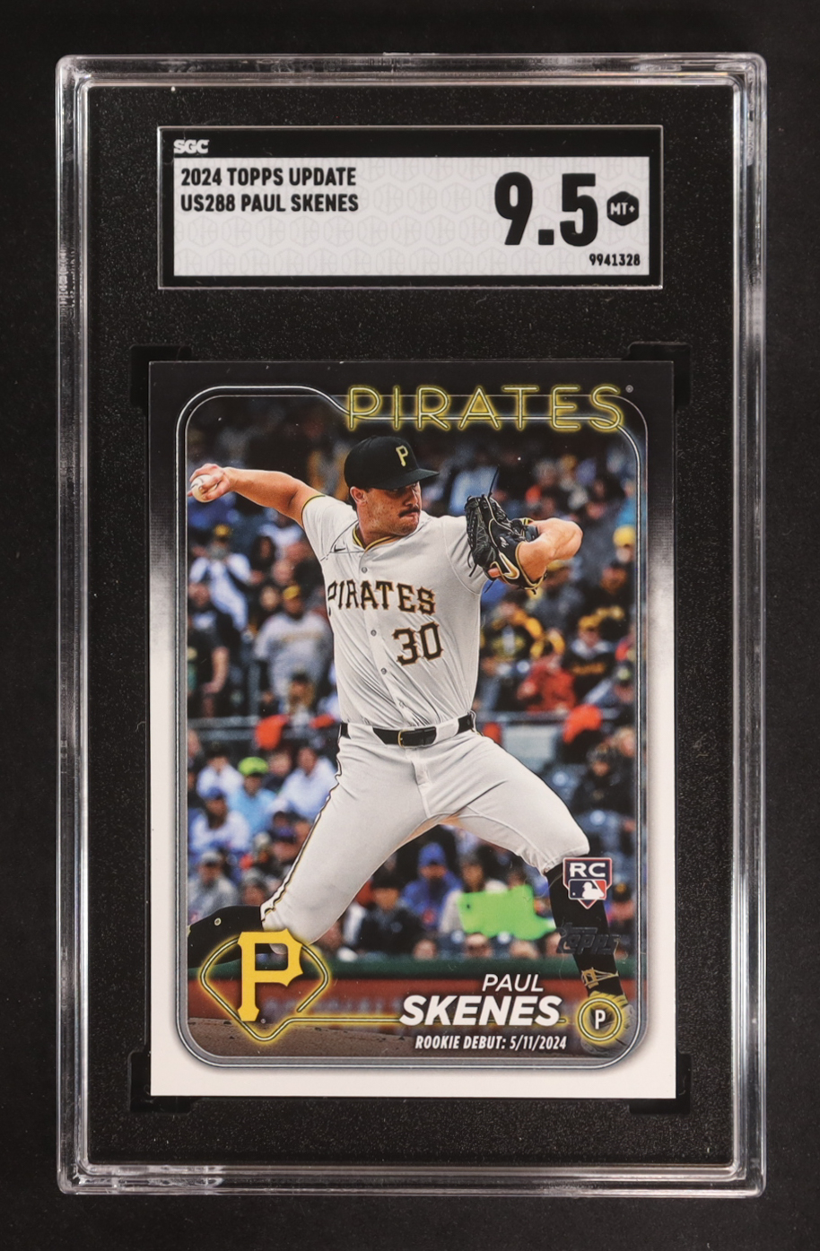 Paul Skenes 2024 Topps Update #US288 RC (SGC 9.5) at PristineAuction.com Paul Skenes 2024 Topps Update #US288 RC (SGC 9.5) at PristineAuction.com