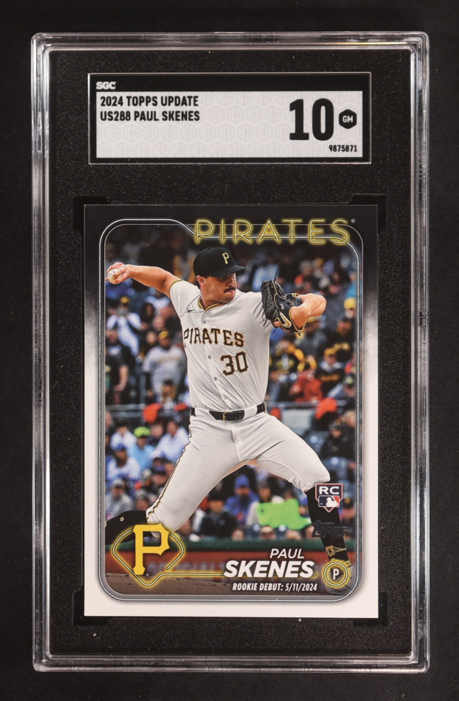 Paul Skenes 2024 Topps Update #US288 RC (SGC 10) at PristineAuction.com Paul Skenes 2024 Topps Update #US288 RC (SGC 10) at PristineAuction.com