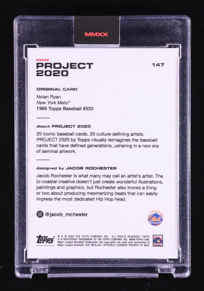 Nolan Ryan 2020 Topps Project 2020 #147 / Jacob Rochester at PristineAuction.com Nolan Ryan 2020 Topps Project 2020 #147 / Jacob Rochester at PristineAuction.com
