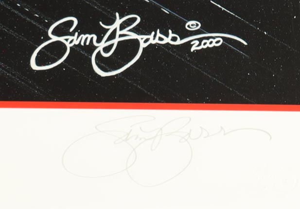 Sam Bass Signed NASCAR LE "Max'd Out" Custom Framed Art Print Display (Beckett) at PristineAuction.com Sam Bass Signed NASCAR LE "Max'd Out" Custom Framed Art Print Display (Beckett) at PristineAuction.com