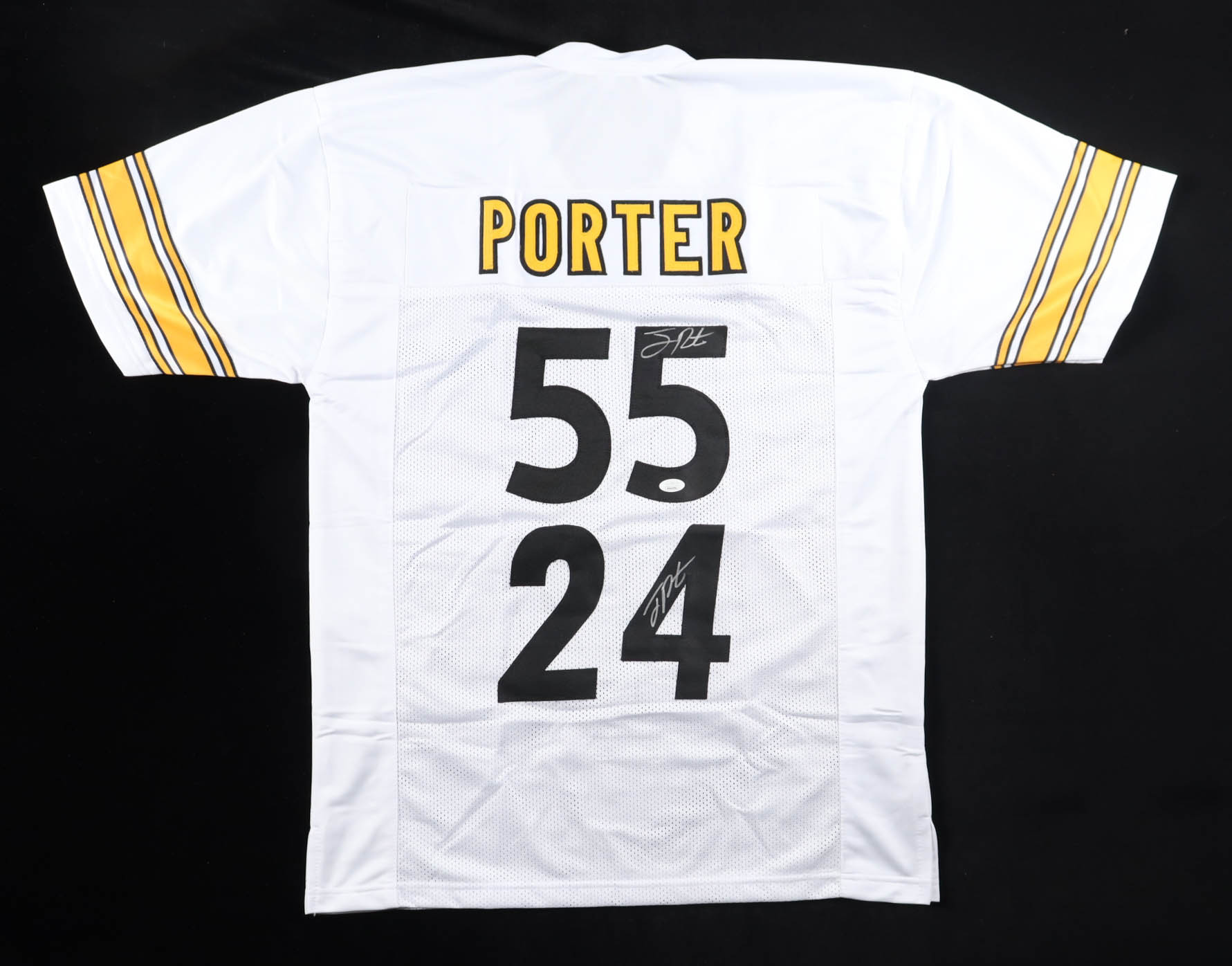Joey Porter Jr. & Joey Porter Sr. Signed Jersey (JSA) at PristineAuction.com Joey Porter Jr. & Joey Porter Sr. Signed Jersey (JSA) at PristineAuction.com
