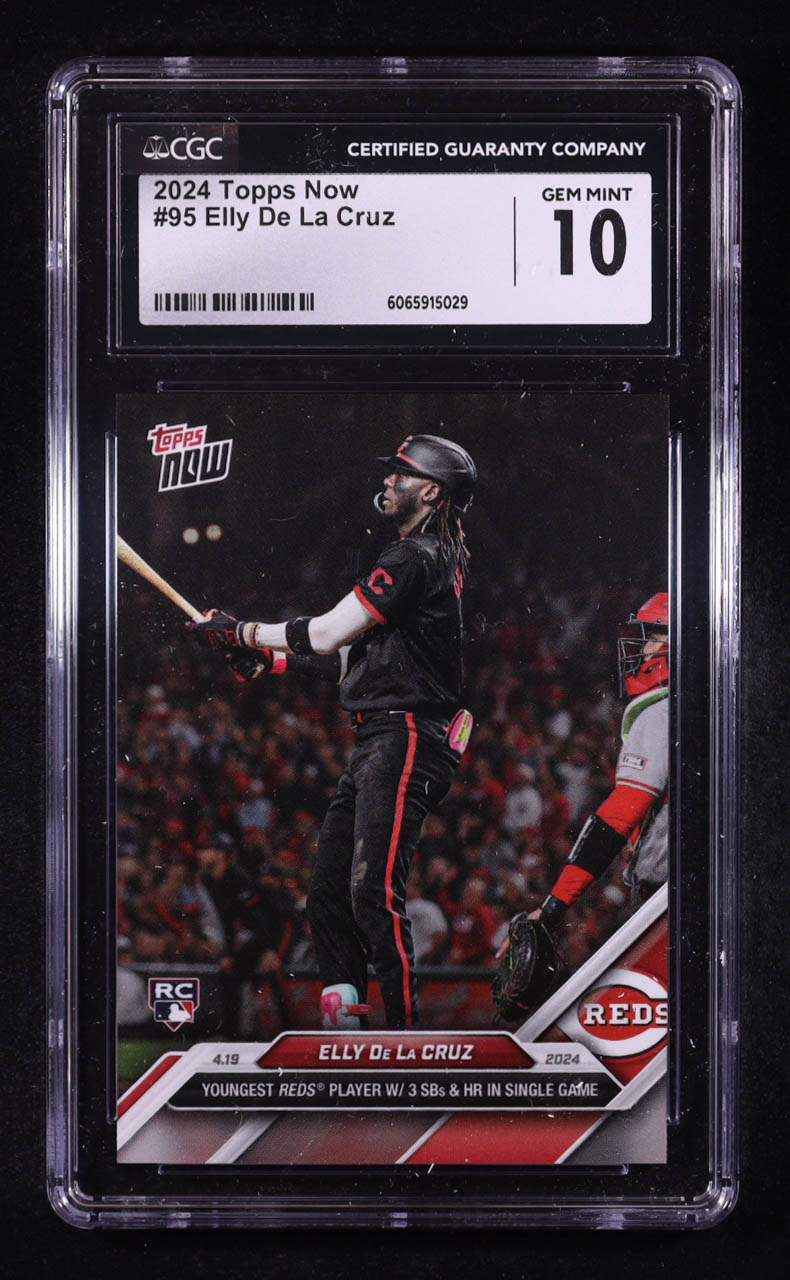 Elly De La Cruz 2024 Topps Now #95 RC (CGC 10) at PristineAuction.com Elly De La Cruz 2024 Topps Now #95 RC (CGC 10) at PristineAuction.com