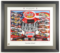 Sam Bass Signed NASCAR "Coca-Cola 12 Pack" Custom Framed Art Print Display (Beckett) at PristineAuction.com