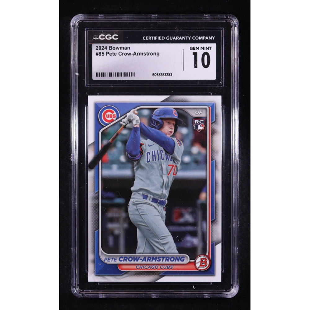 Pete Crow-Armstrong 2024 Bowman #85 RC (CGC 10) at PristineAuction.com
