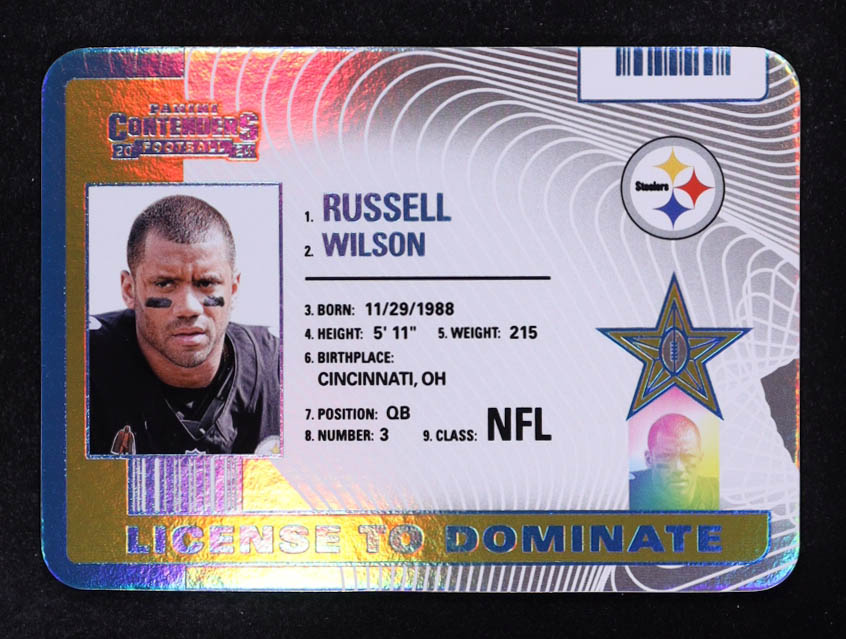 Russell Wilson 2024 Panini Contenders License to Dominate #5 at PristineAuction.com Russell Wilson 2024 Panini Contenders License to Dominate #5 at PristineAuction.com
